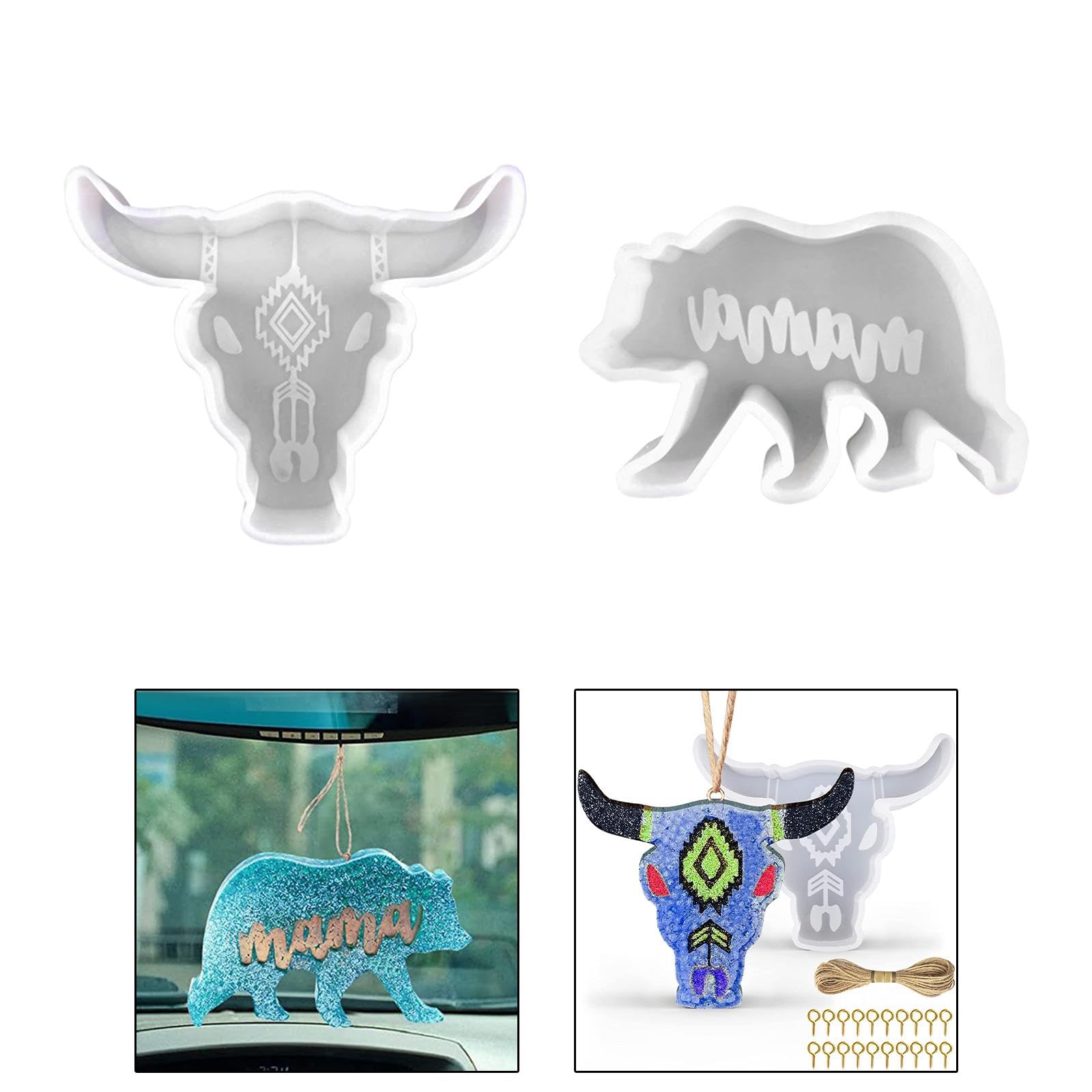 3D Bull Head Candle Making Mold for Soy Wax & Resin Casting – DIY Handmade Crafts, Soap Molds, Home Decor & Kitchen Supplies | Perfect for Candle Making, DIY Gifts, and Craft Projects