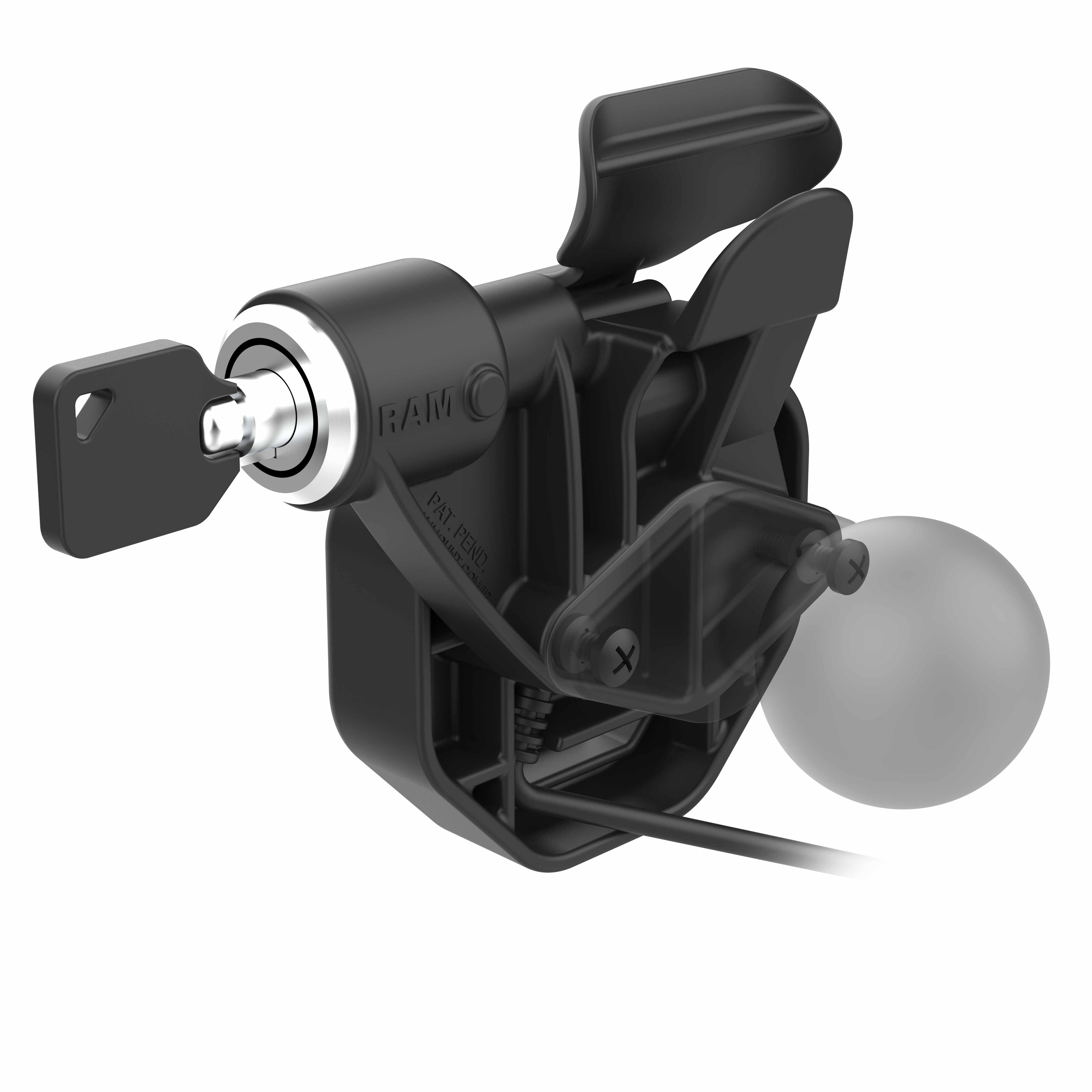 GDS® Uni Conn™ USB C Powered Right Locking Snap In Dock - Compatible with RAM Mounts (RAM GDS DOCKLR U3CPU) | Perfect for Truck, RV & Marine Navigation Systems