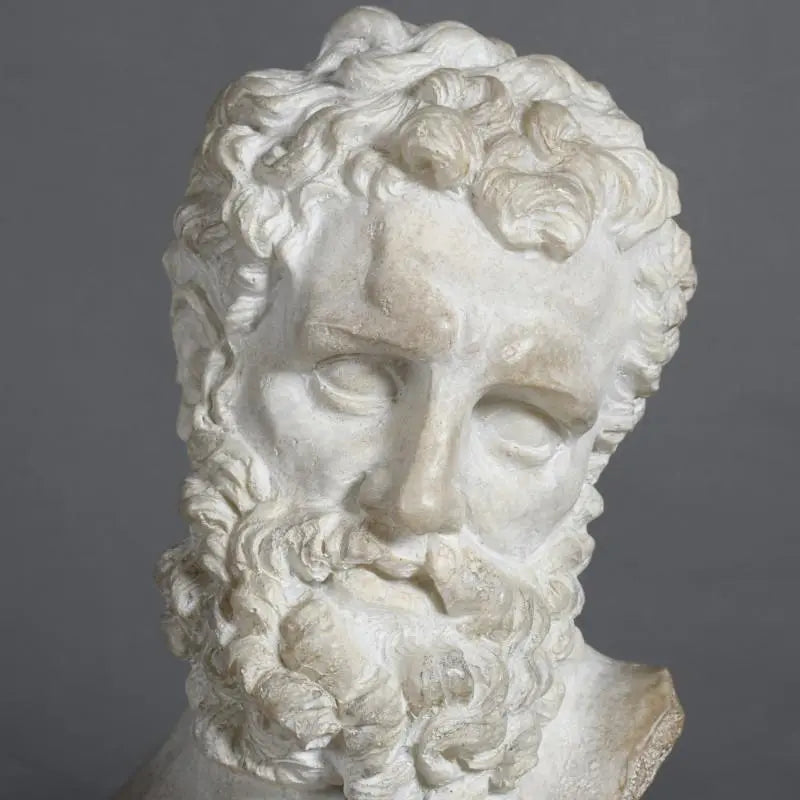 Hercules Head Fragmentary Version - Ancient Greek Mythology Statue Replica for Home Decor, Collectibles & Gifts - Perfect for History Enthusiasts, Museum Displays & Themed Parties