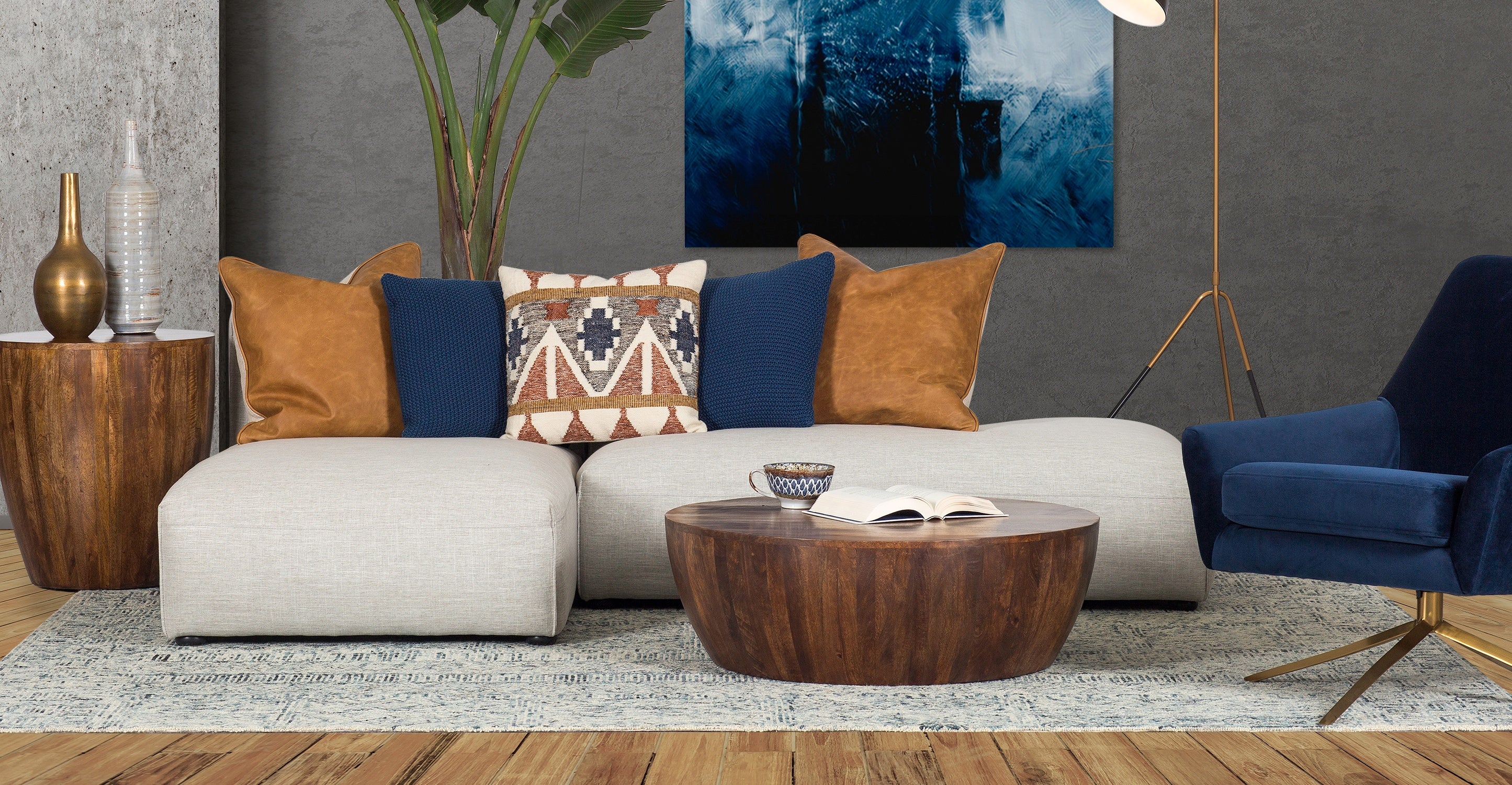 Modern Goa Coffee Table - Solid Wood Living Room Furniture for Home Decor - Perfect for Living Room, Lounge, or Office Use