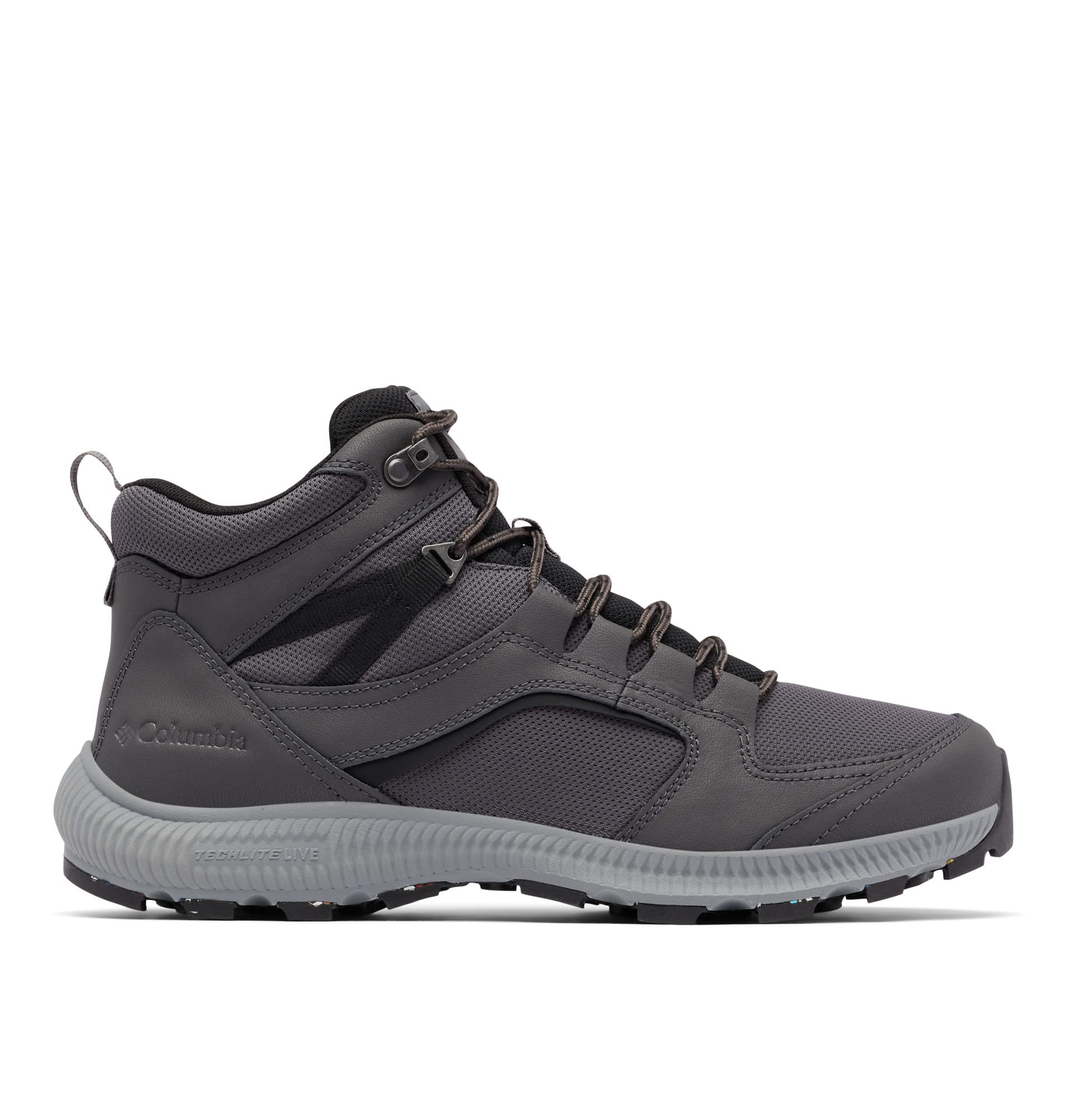 Columbia Men's Re-Peak Mid Rise Waterproof Hiking Boots - Lightweight Trekking Shoes for Outdoor Adventures, Trail Running & Camping