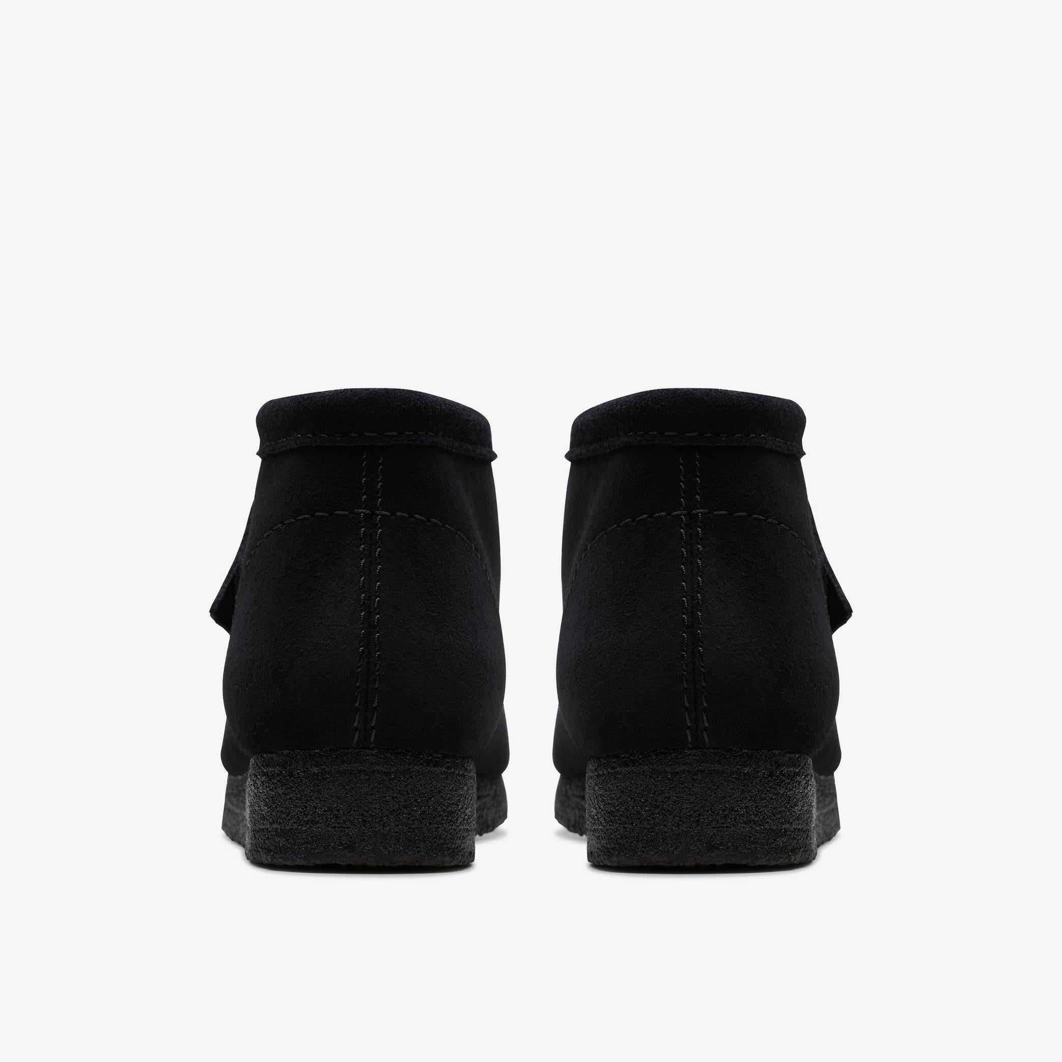 Clarks Men's Wallabee Boot - Black Suede Leather Comfort Casual Shoes for Men | Perfect for Everyday Wear, Office & Outdoor Activities