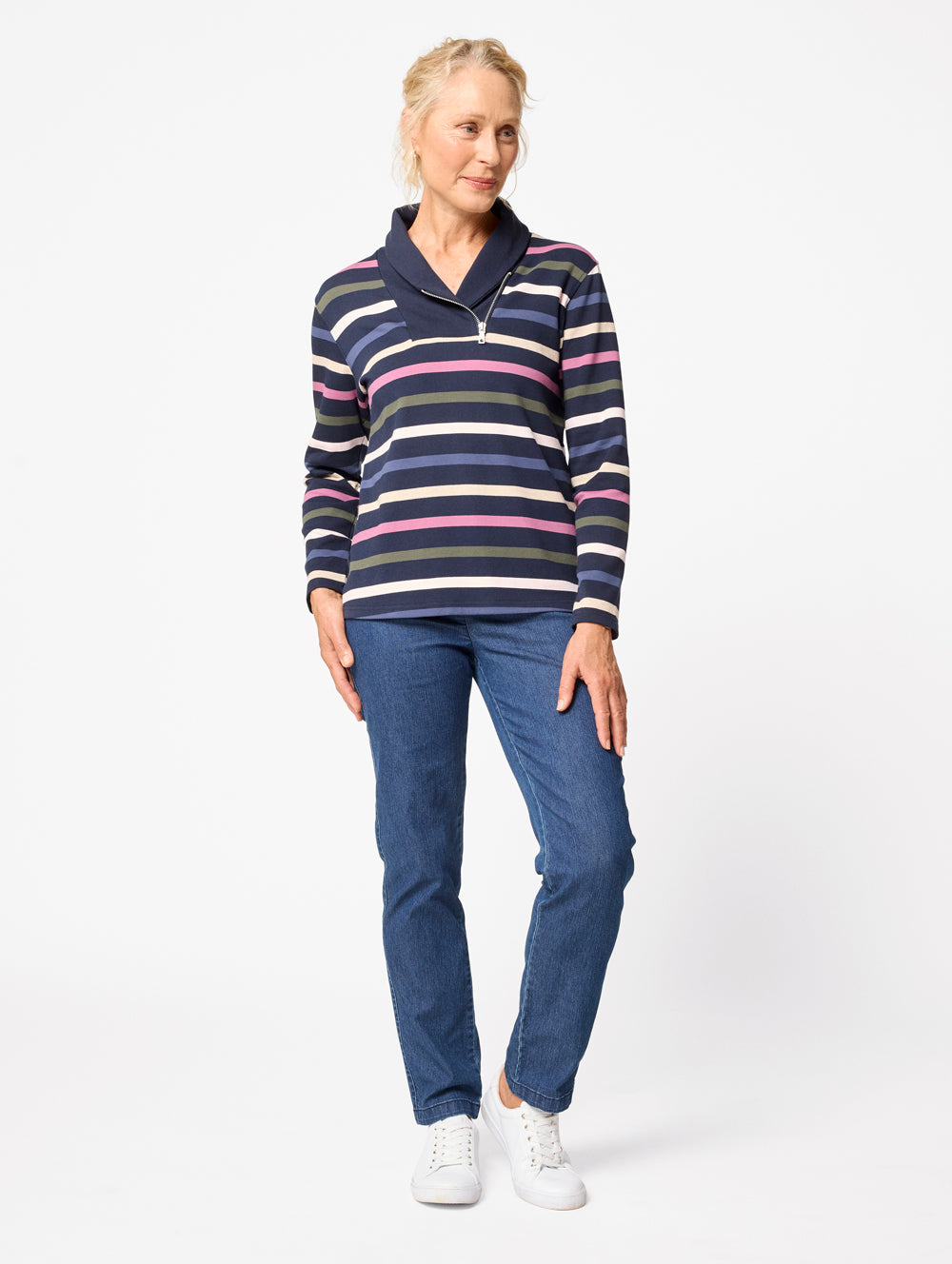 Mayer Women's 1/2 Zip Pullover Sweatshirt - Lightweight Fleece Quarter Zip Top for Running, Hiking & Outdoor Activities