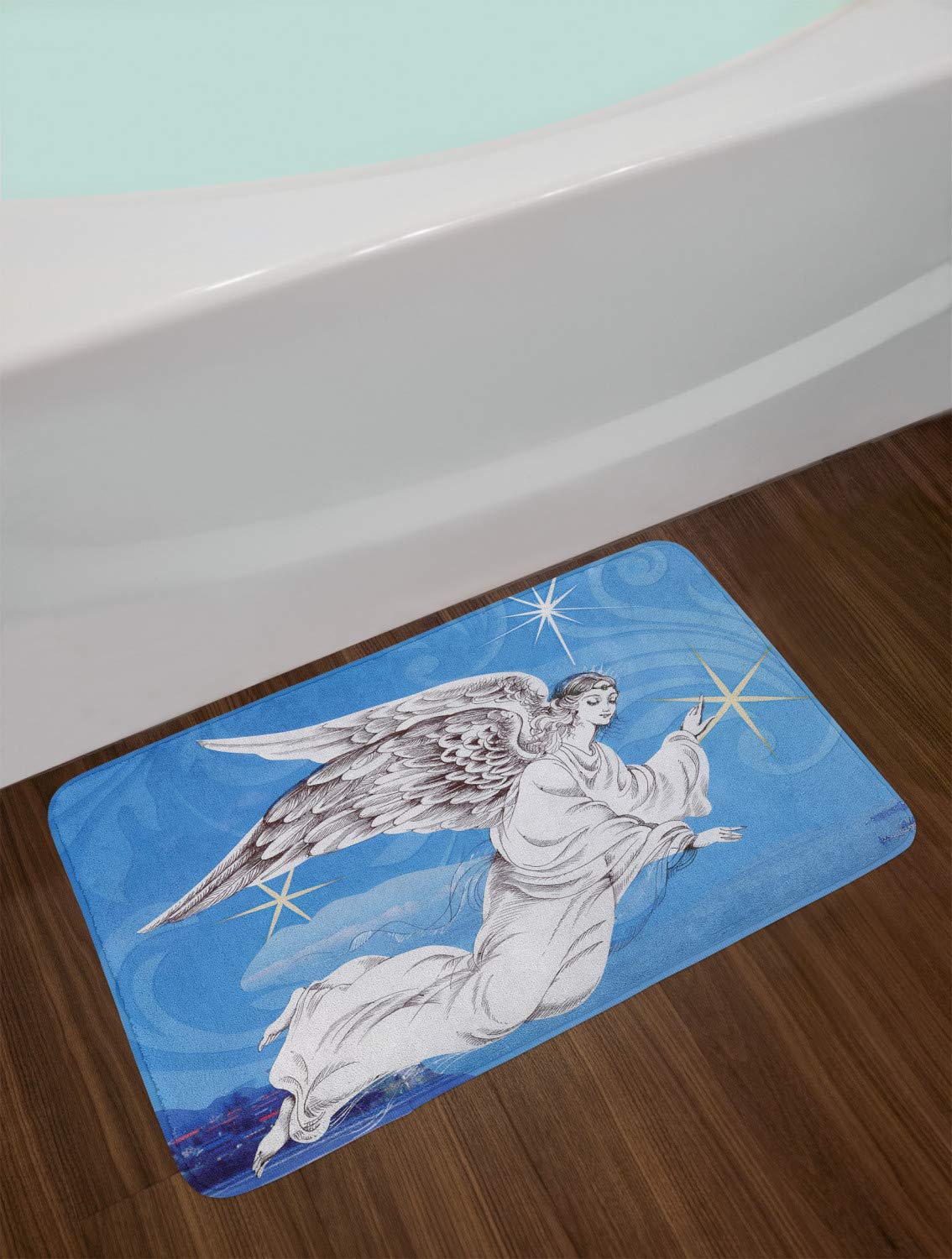 Ambesonne Angel Wings Non-Slip Bath Mat - 30.2