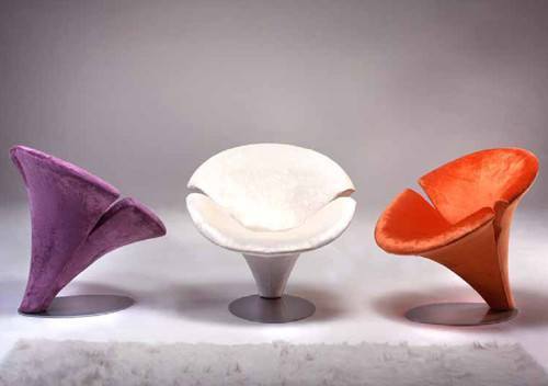 Giovannetti Flower Lounge Chair - Modern Accent Chair for Living Room, Bedroom & Patio - Stylish Comfortable Seating for Relaxing & Decor