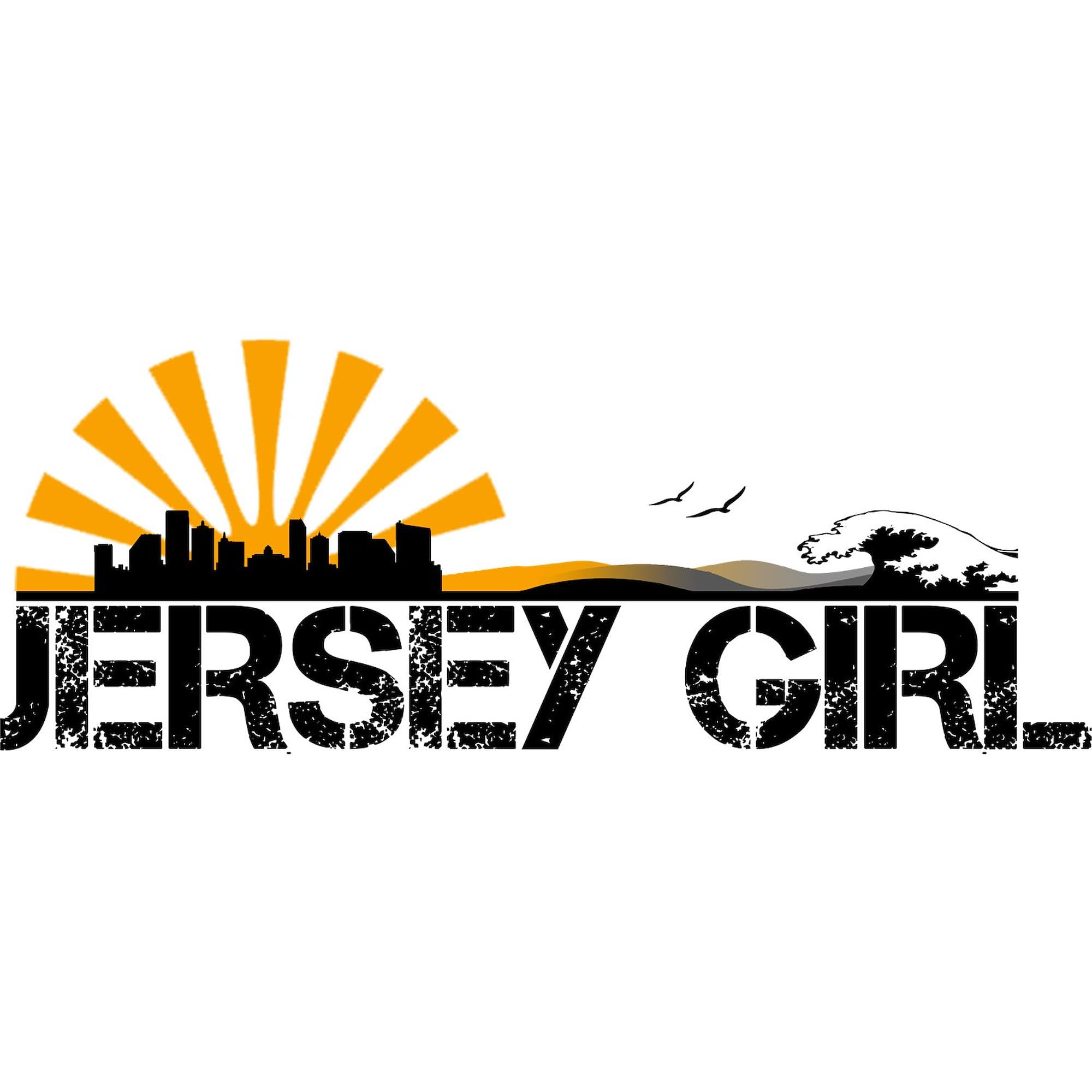 Jersey Girl Oval Car Bumper Sticker - Fun Decal for Cars & Laptops