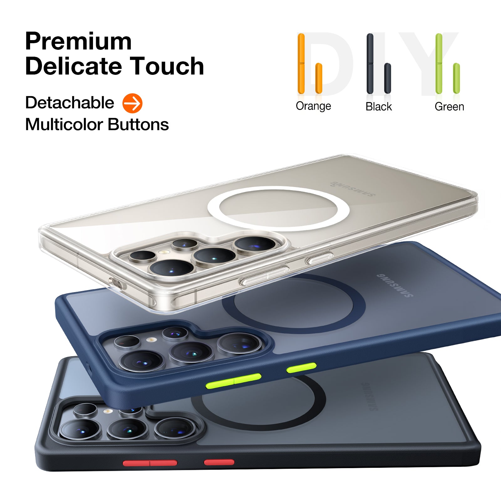 Guardian Mag Magnetic Phone Case for Samsung Galaxy S25 - Secure Grip & Wireless Charging Compatible | Perfect for Work, Travel & Everyday Protection