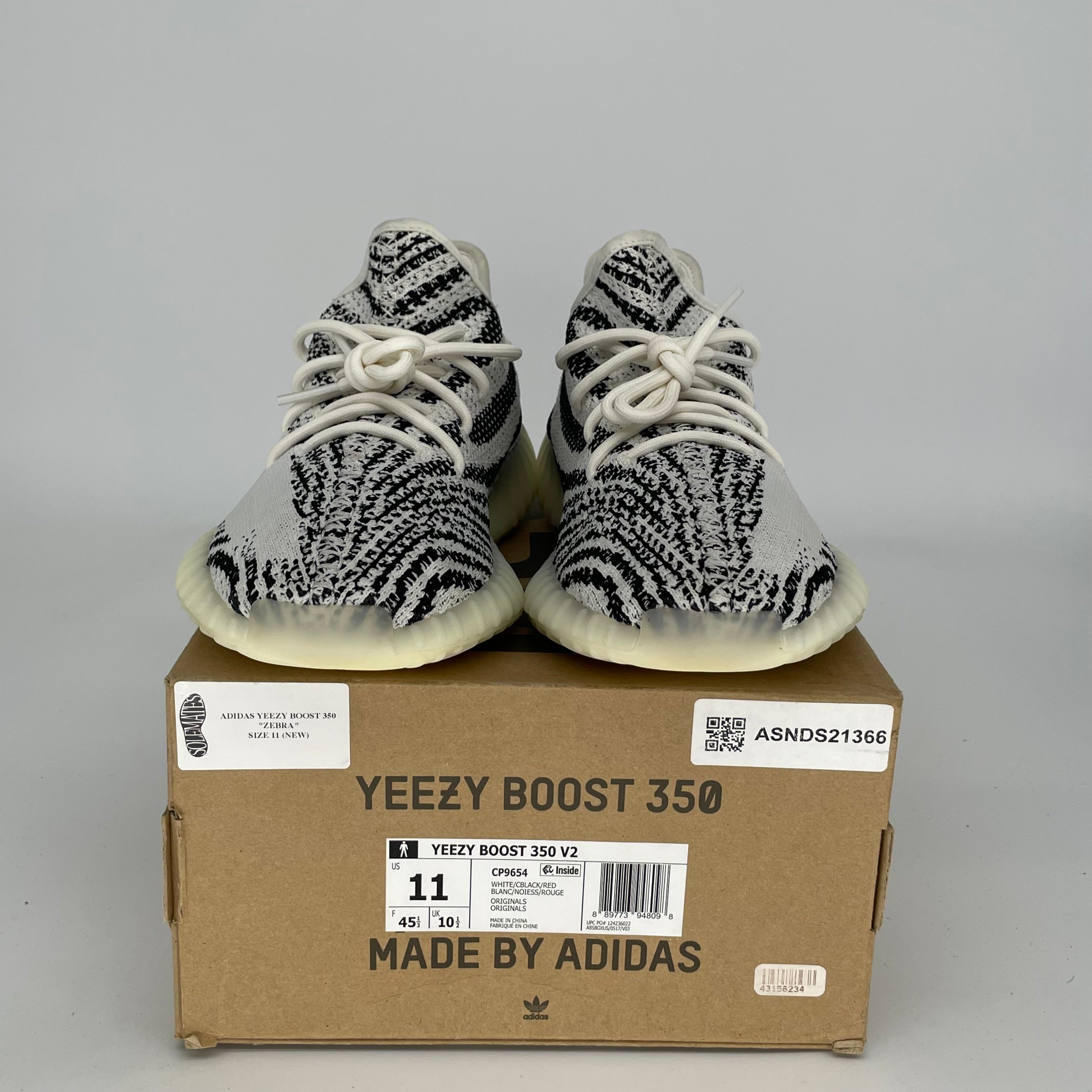 Adidas Yeezy Boost 350 V2 Zebra - Men's Running Shoes Size 11 (CP9654) | Comfortable Sneakers for Casual Wear, Gym & Street Fashion