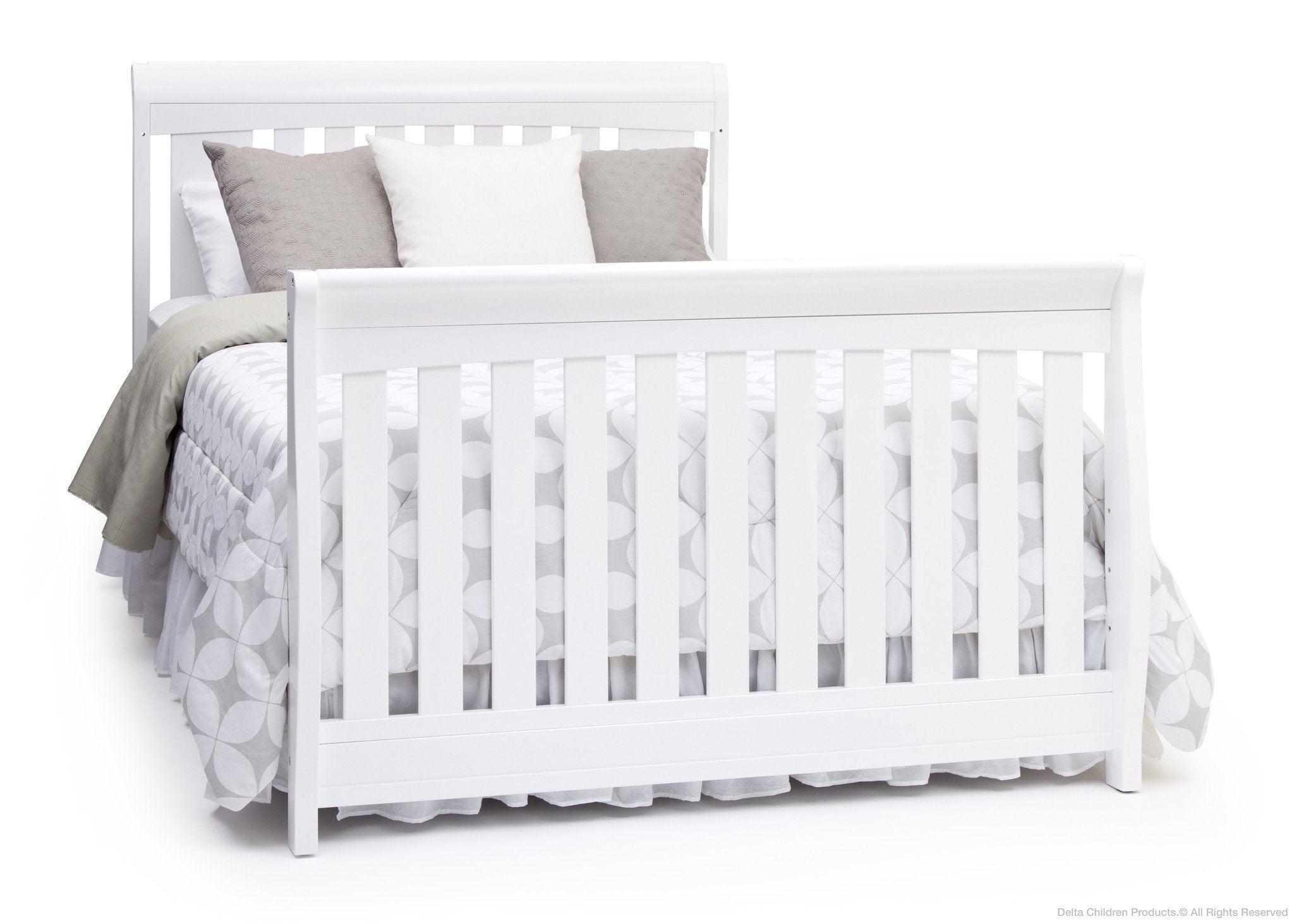 Clermont 4-in-1 Convertible Baby Crib - Toddler Bed & Daybed with Mattress | Nursery Furniture for Boys & Girls | Perfect for Small Spaces & Growing Families