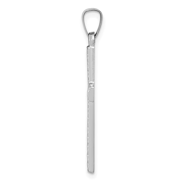 14K Solid White Gold Latin Mexican Holy Cross Necklace - Religious Chain Pendant with Jesus Christ Charm for Women & Men | Perfect for Baptism, First Communion, Confirmation & Daily Faith Jewelry