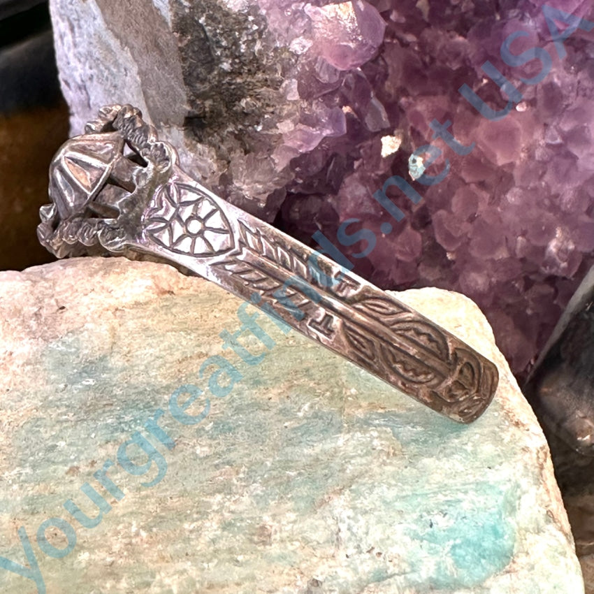 Vintage Fred Harvey Era Navajo Turquoise Bracelet - Genuine Sterling Silver Handmade Native American Jewelry - Perfect for Boho Fashion, Western Wear & Southwest Style Accessories