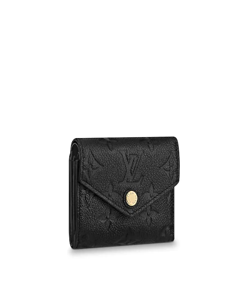 Authentic LV Zoé Wallet Monogram Empreinte Leather Black - Luxury Compact Wallet for Women, Perfect for Everyday Use & Travel Essentials