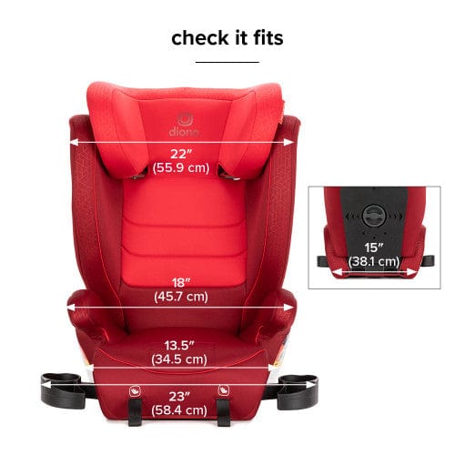 Diono Monterey 2XT Latch Booster Car Seat for Kids - High Back Convertible Safety Car Seat with LATCH System for Toddlers & Big Kids - Perfect for Travel & Everyday Use