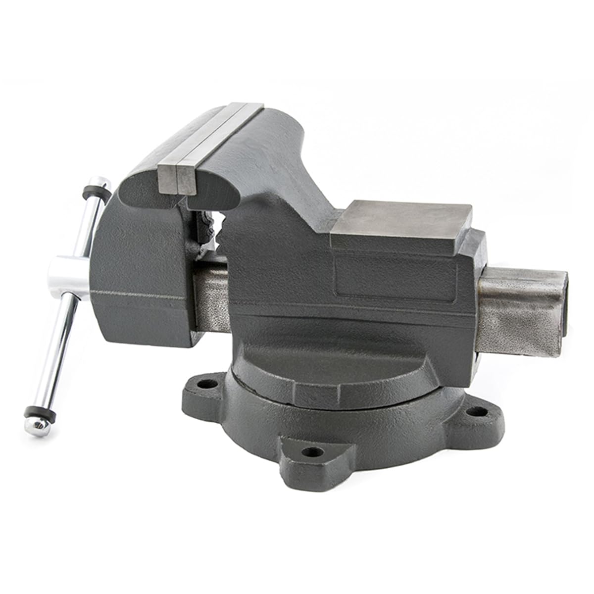 Titan 8-Inch Heavy-Duty Bench Vise with 360° Swivel Base - 22018 Model for Metalworking, Woodworking & DIY Projects - Perfect for Home Garage, Workshop & Professional Use