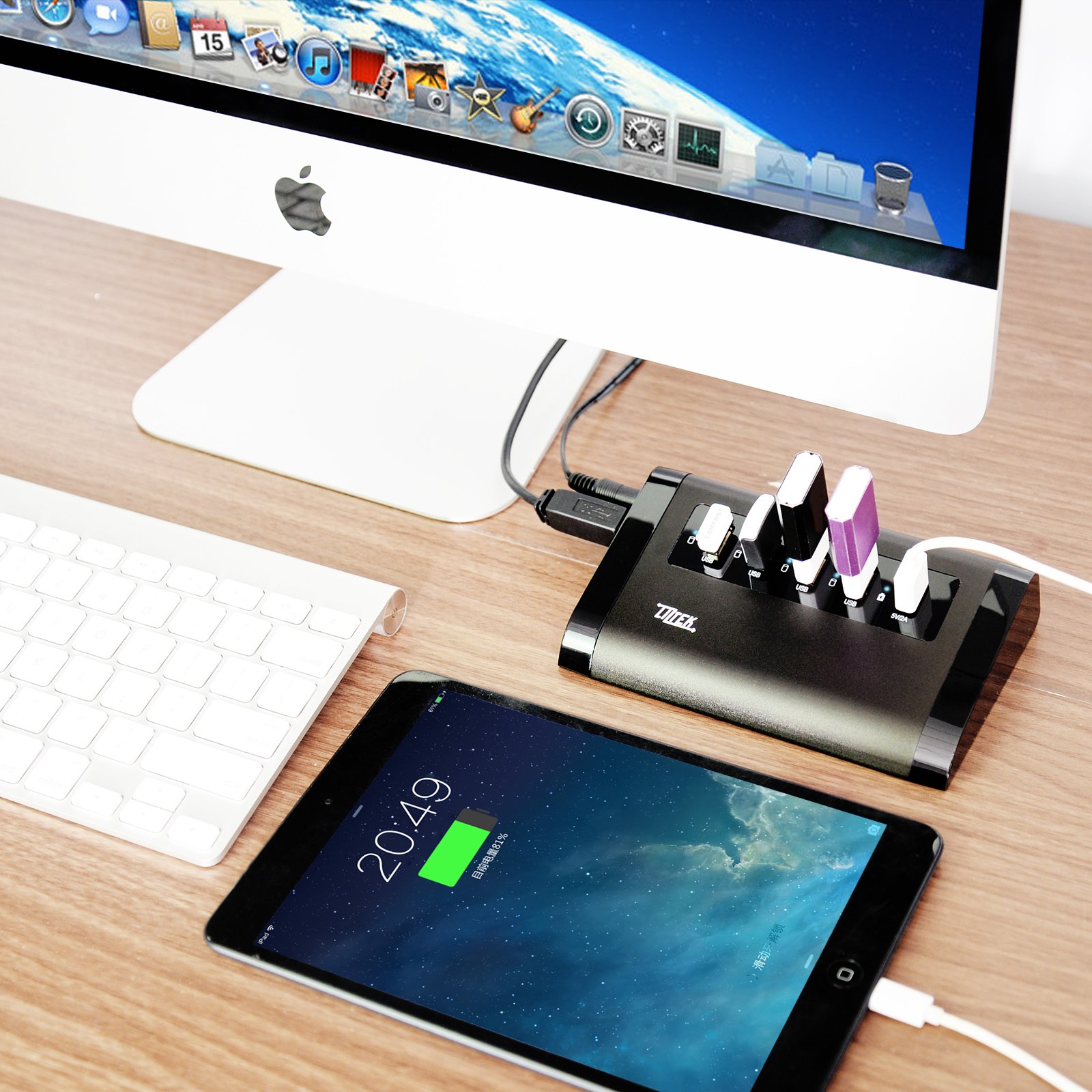 4-Port USB 3.0 Hub with 5Gbps High-Speed Data Transfer - Expand Your Laptop/PC Connectivity for Home Office, Gaming & Multimedia