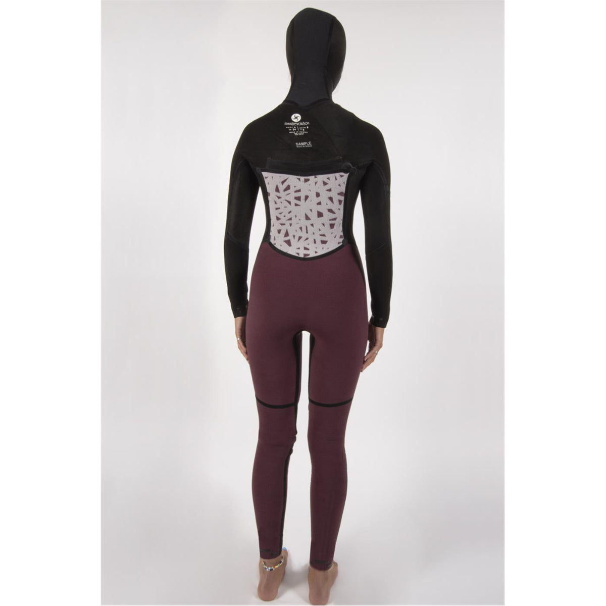 5/4mm SisstrEvolution 7 Seas Hood Chest Zip Full Wetsuit - Solid Black SBK - Perfect for Surfing, Diving & Cold Water Sports