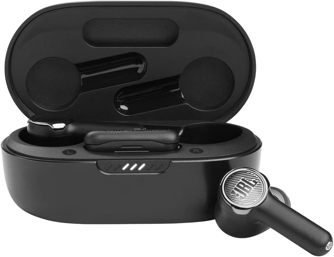 JBL Quantum TWS True Wireless Noise Cancelling Gaming Earbuds - Black (Renewed) | Bluetooth Earbuds for PC, PS5, Mobile Gaming & Music | Low Latency, Immersive Sound