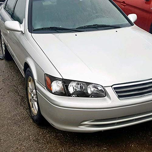 Spec-D Tuning Black Headlights & Corner Lights for 2000-2001 Toyota Camry - Left & Right Pair Headlight Lamp Assembly - Upgrade Your Ride for Night Driving & Enhanced Style