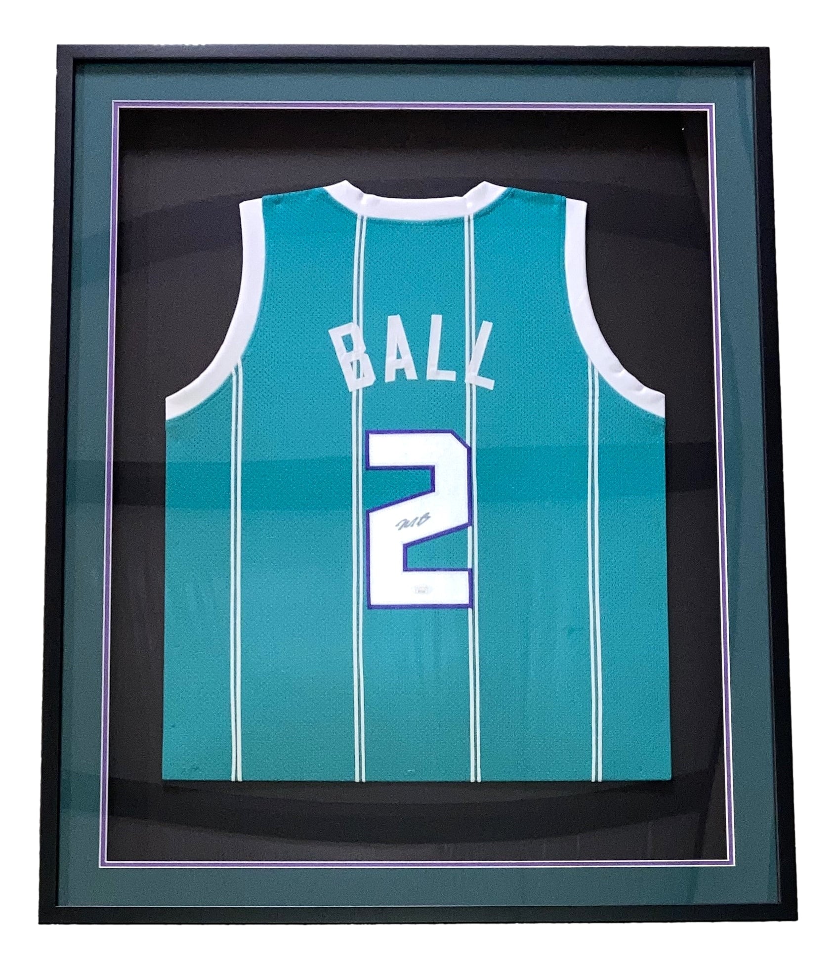 Lamelo Ball Signed Charlotte Hornets Blue Pro Style Basketball Jersey - JSA Certified - Perfect for Collectors, Fans, and Sports Memorabilia Displays
