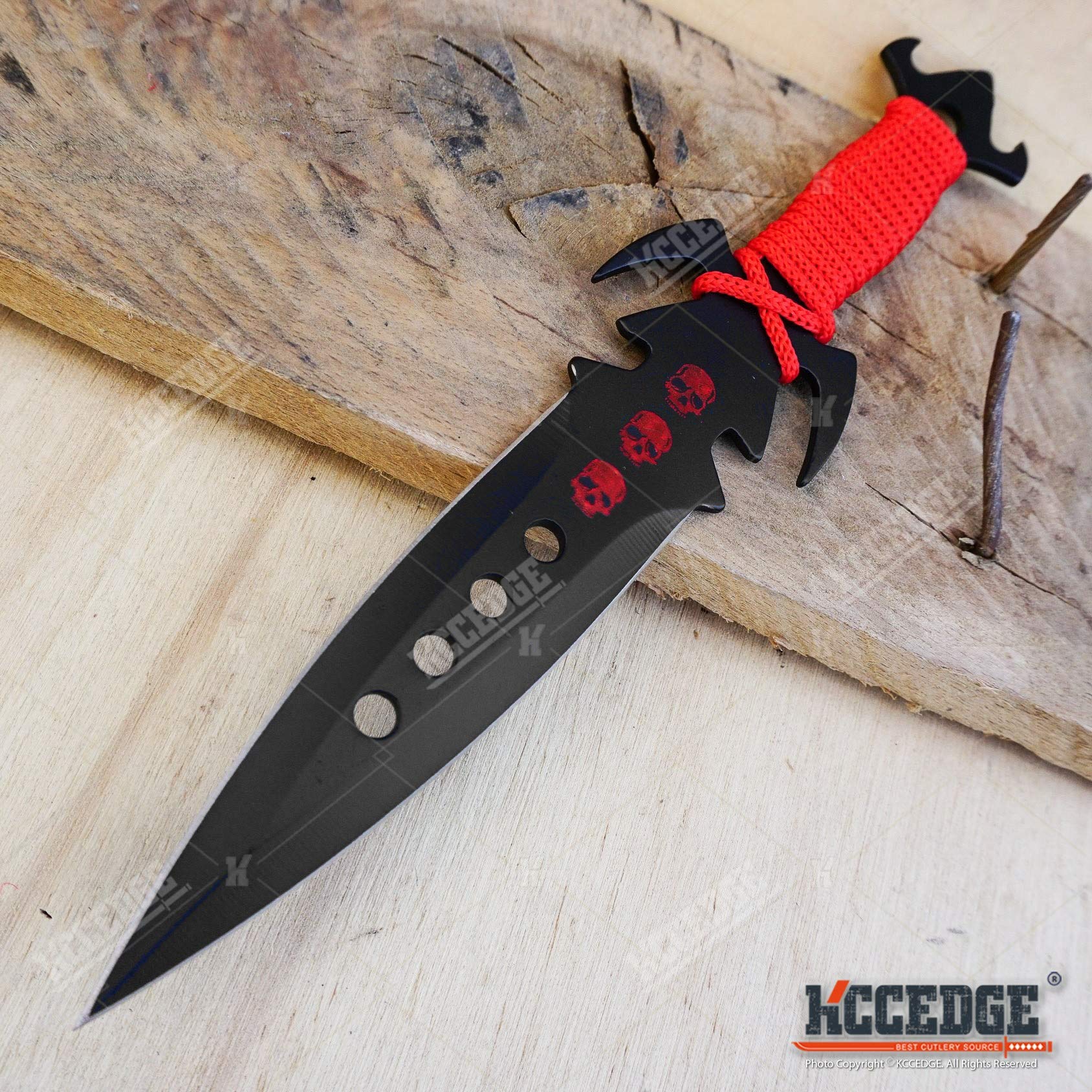 KCCEDGE Premium Tactical Survival Knife Set - 7.5