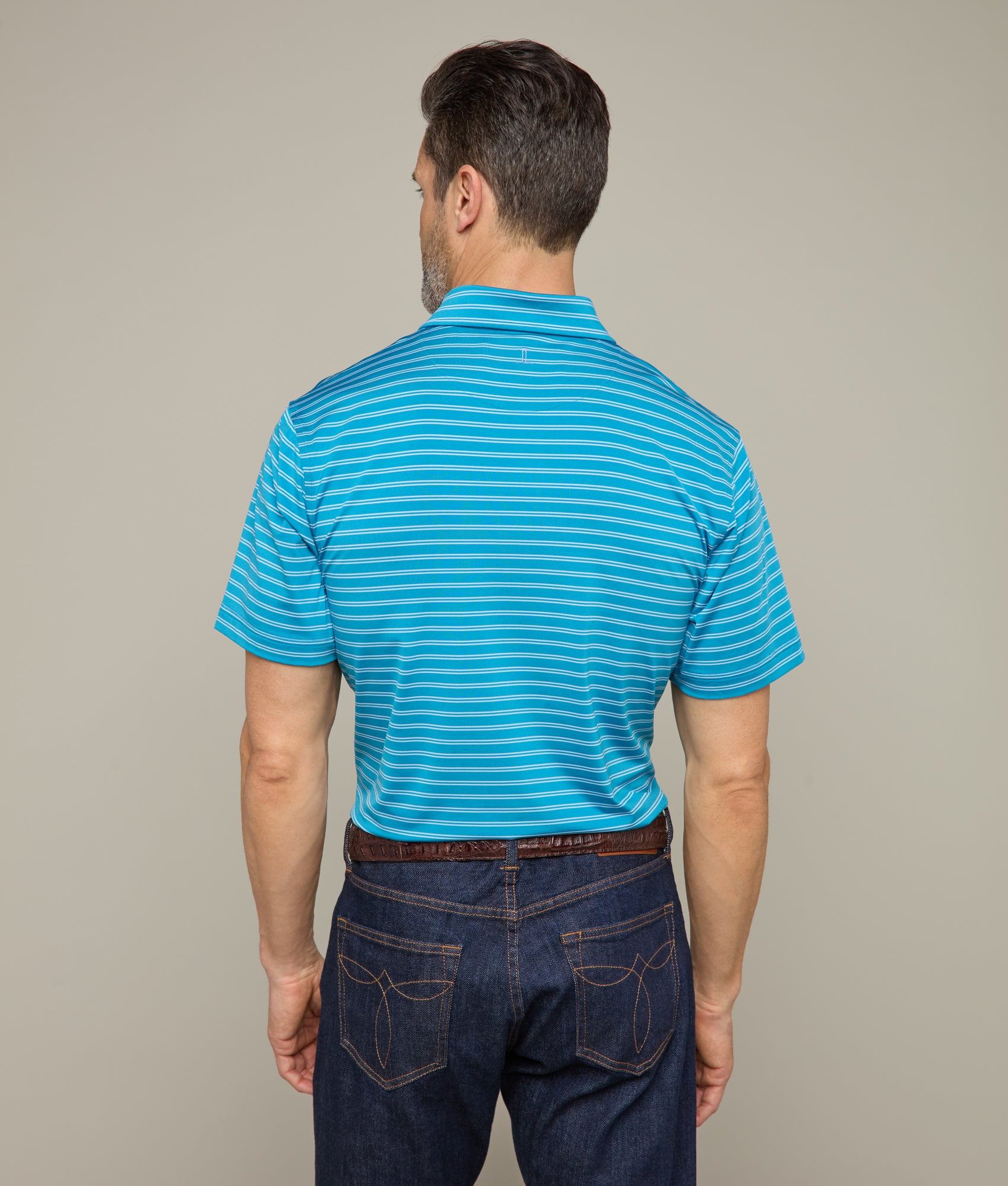 Lucchese Men's Golf Polo Shirt in Teal - Moisture-Wicking & Breathable for Comfort on the Course | Perfect for Golf, Casual Wear & Outdoor Activities