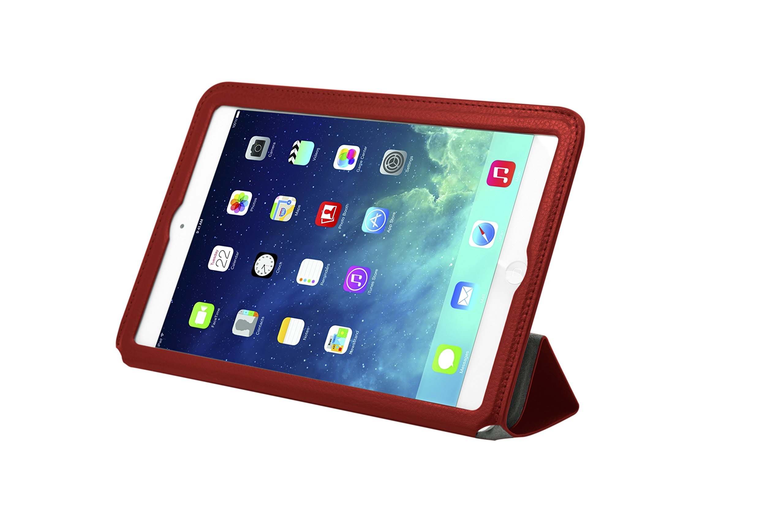 Slim Fit iPad Air Carrying Case with Retail Packaging - Red - Perfect for Travel, Work & School Accessories