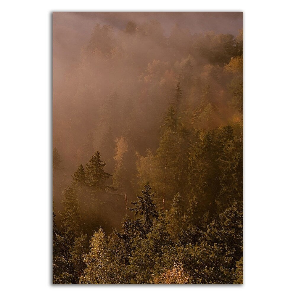Autumn Forest Canvas Wall Art - Premium Printed Landscape Painting - Ready to Hang - Perfect for Living Room, Bedroom & Office Decor