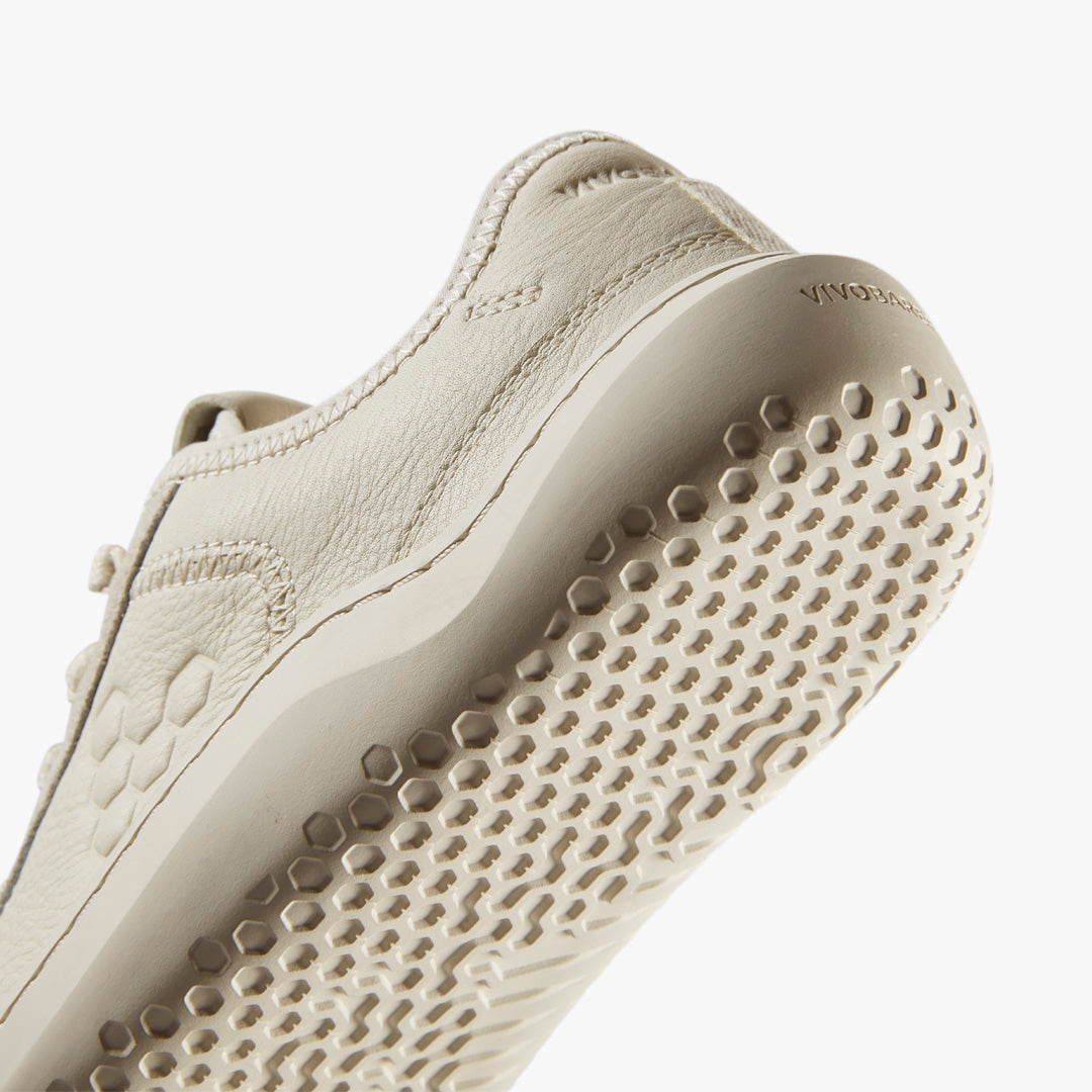 Vivobarefoot Men's Gobi Leather Sneakers - Lightweight Barefoot Shoes for Walking, Travel & Everyday Wear