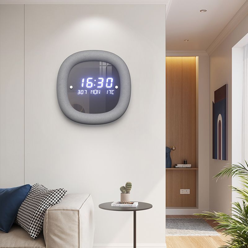 Modern Simple Digital Wall Clock with Date & Temperature Display - Perfect for Home, Office, and Kitchen Use