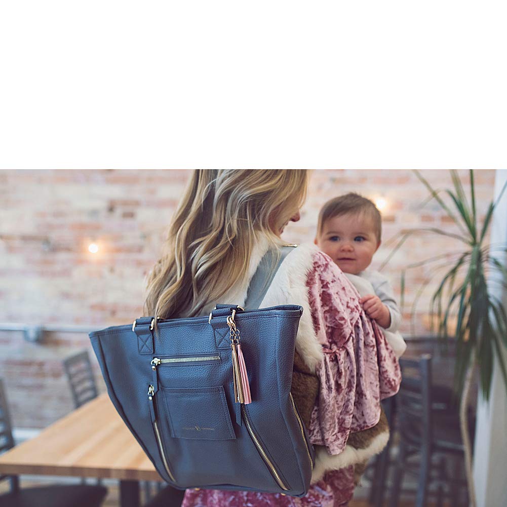 Premium Baby Diaper Bag for Parents - Dark Roast/Black Waterproof Diaper Backpack - Perfect for Travel, Daycare & On-the-Go Moms & Dads