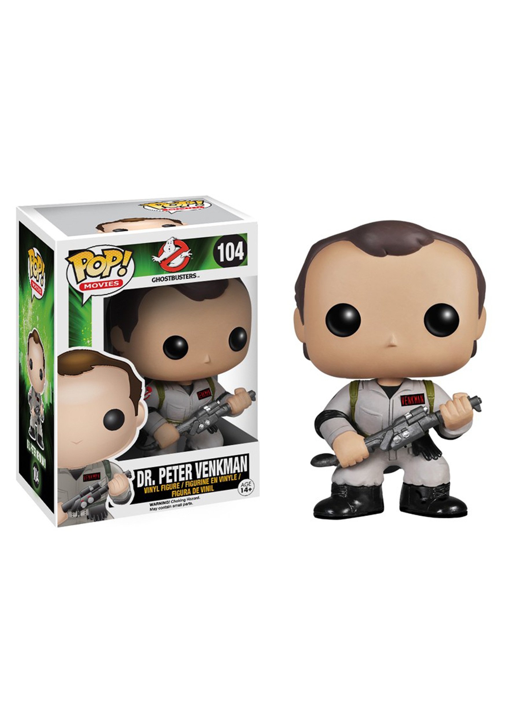Funko Pop! Ghostbusters Dr. Peter Venkman Vinyl Figure - Collectible Movie Character Toy for Fans & Decor - Perfect for Display, Gifts, and Pop Culture Enthusiasts