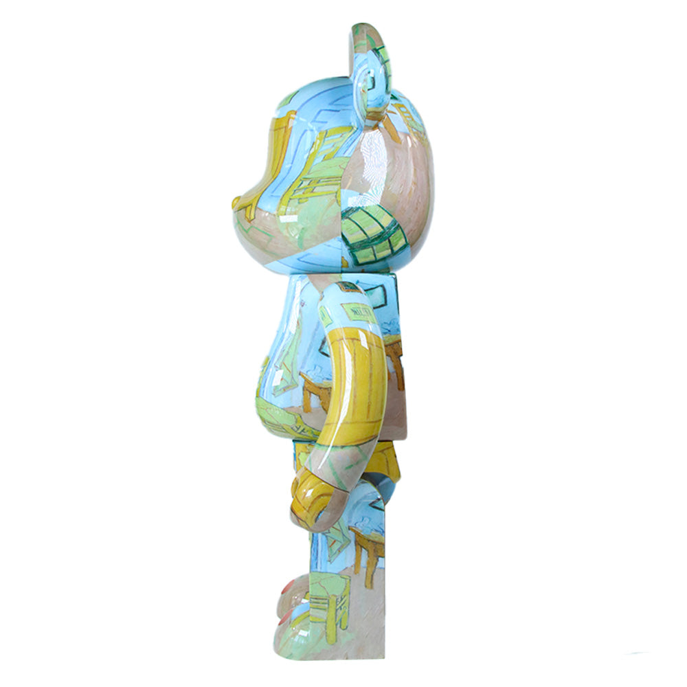 1000% Bearbrick Van Gogh The Bedroom Collectible Art Toy - Limited Edition Vinyl Figure for Home Decor & Office Display