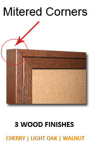 Premium Enclosed Indoor Wood Frame Bulletin Boards with Message Header - 2 & 3 Door Wall Display Cases for Office, Classroom & Home Organization | Durable Corkboard for Notes & Announcements