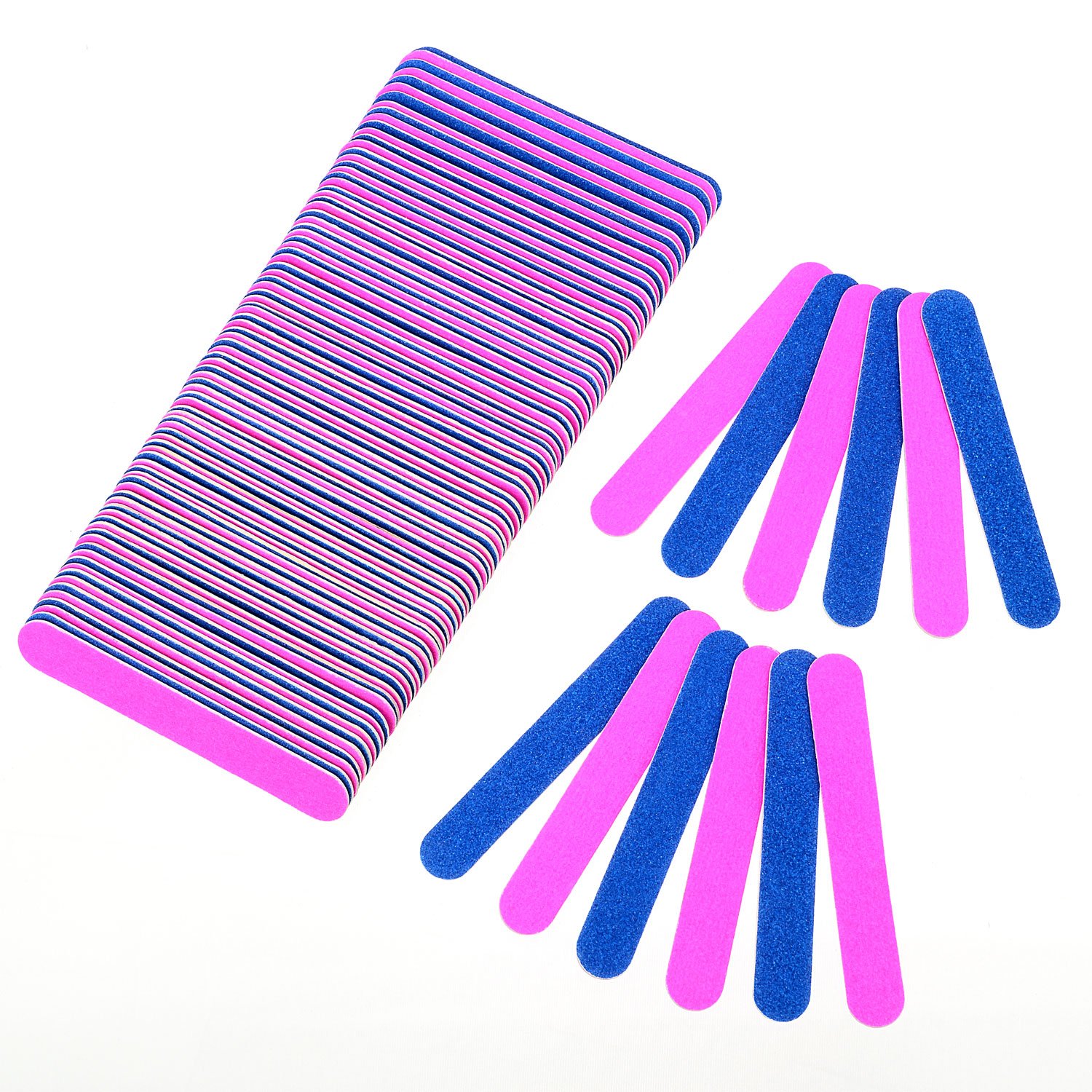 100 Pieces Disposable Emery Boards for Nails - Double Sided Nail Files Manicure Tools (3 Inch) - Perfect for Home, Salon & Travel Nail Care