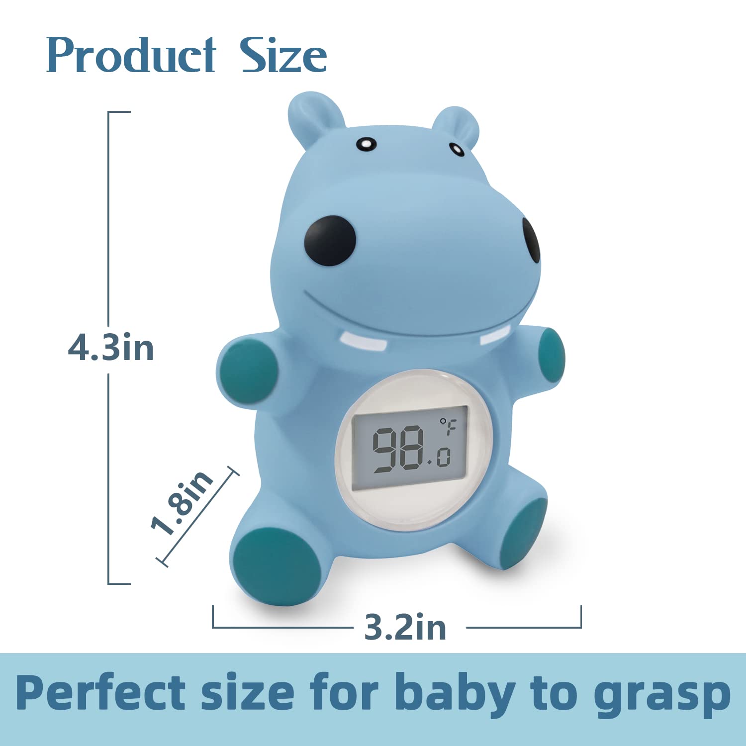Baby Bath Thermometer for Infants - Safe & Accurate Water Temperature Gauge for Newborn & Toddler Bath Time