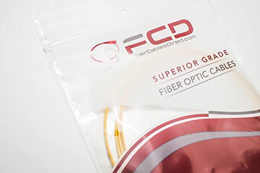 FCD 100M OS2 SC/SC Single-Mode Fiber Optic Cable - 9/125μm, Duplex, Yellow PVC (0.5M to 300M Options) for High-Speed Data Transmission in Data Centers, Telecom Networks & Enterprise Applications
