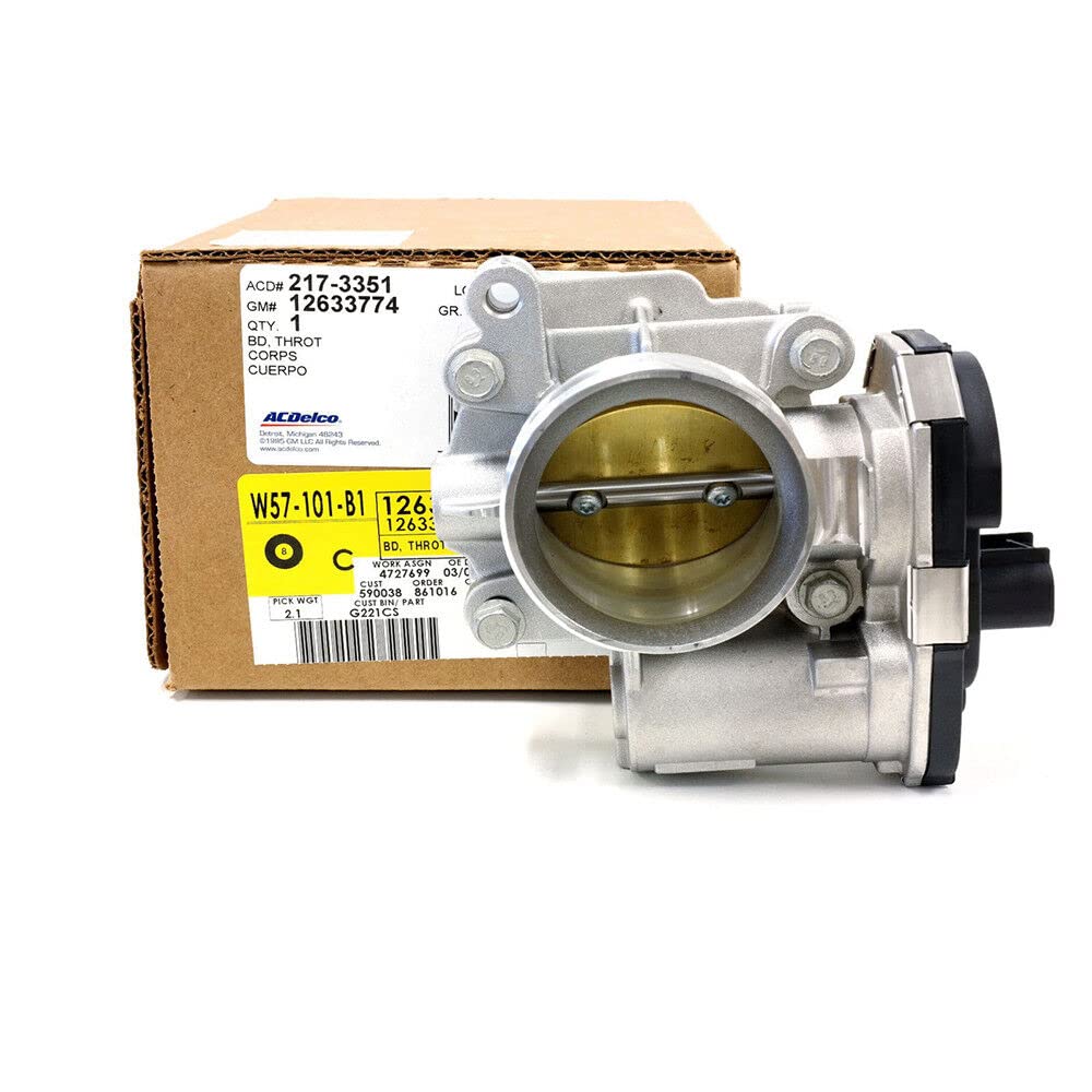 GM Genuine 12633774 Throttle Body Replacement - High Performance Air Intake Part for Chevy, GMC & Cadillac Vehicles - Perfect for Engine Tuning & Fuel Efficiency Improvement