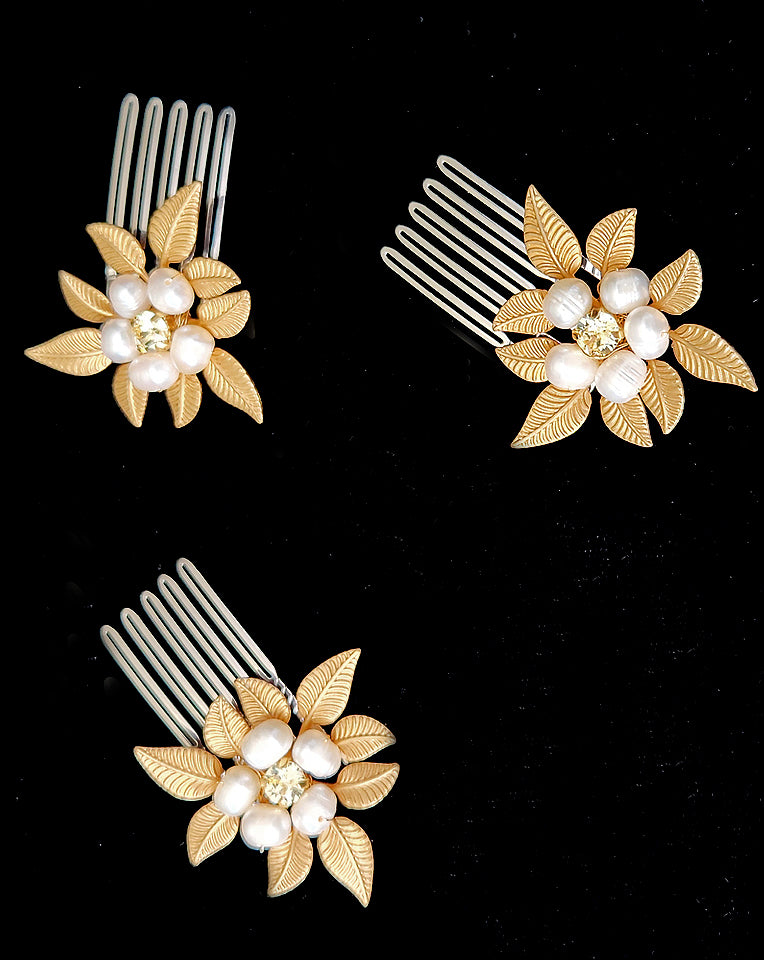 Elegant Bridal Hair Comb Set for Weddings - Create Your Own Love Story by Kezani | Perfect for Brides, Bridesmaids & Special Occasions