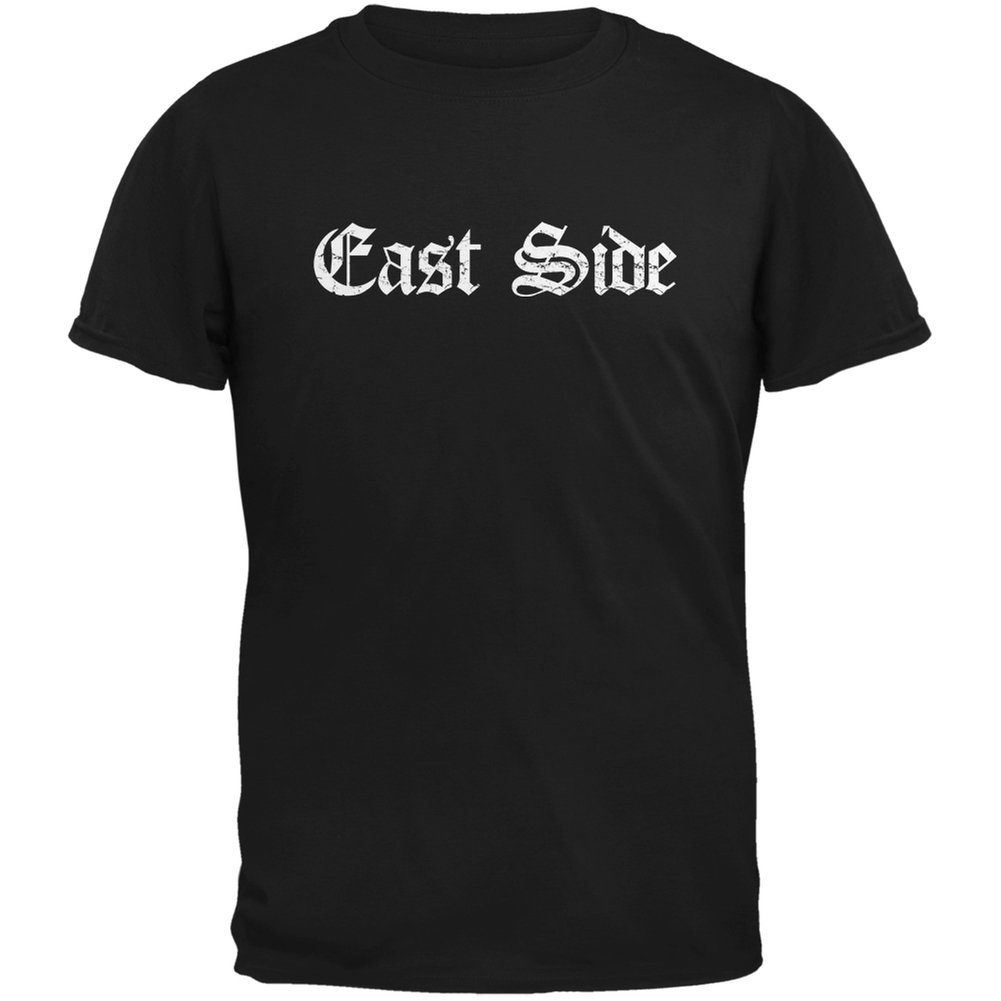 Old Glory East Side Black Adult T-Shirt - Small Size | Patriotic American Flag Graphic Tee for Men & Women | Perfect for Casual Wear, 4th of July Celebrations & Everyday Outfits