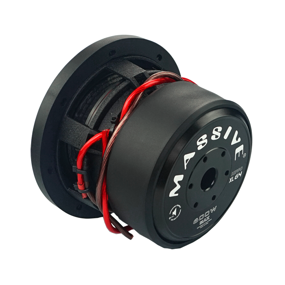 HIPPOXL64 300 Watts RMS Dual 4 Ohm Car Subwoofer - Powerful Bass for Car Audio Systems & Home Theater