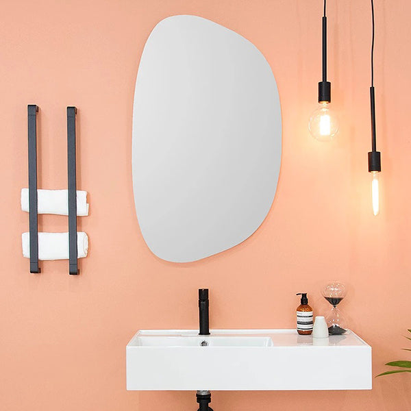 ADP 550mm Organic Wooden Shaving Cabinet - Bathroom Storage Organizer with Mirror for Razors & Toiletries | Perfect for Modern Bathroom Vanity & Spa Decor