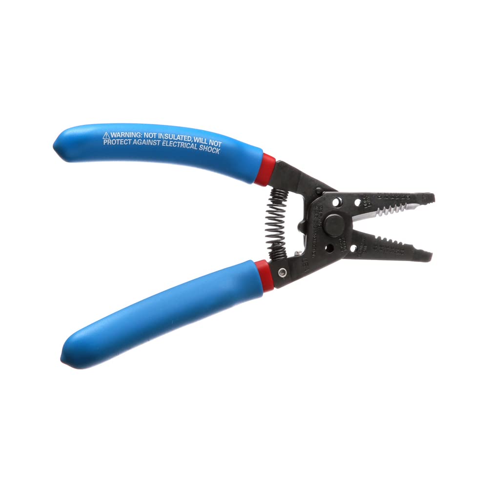 Klein Tools 11057 Heavy Duty Wire Cutter & Stripper for 20-30 AWG Solid & 22-32 AWG Stranded Wires | Made in USA | Professional Electrical Tool for DIY Projects & Home Wiring