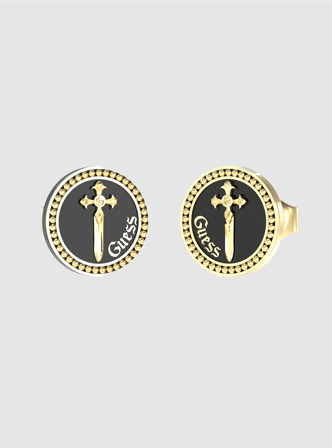 Elegant Gold and Black Round Hoop Earrings for Women - Perfect for Parties, Weddings & Everyday Wear