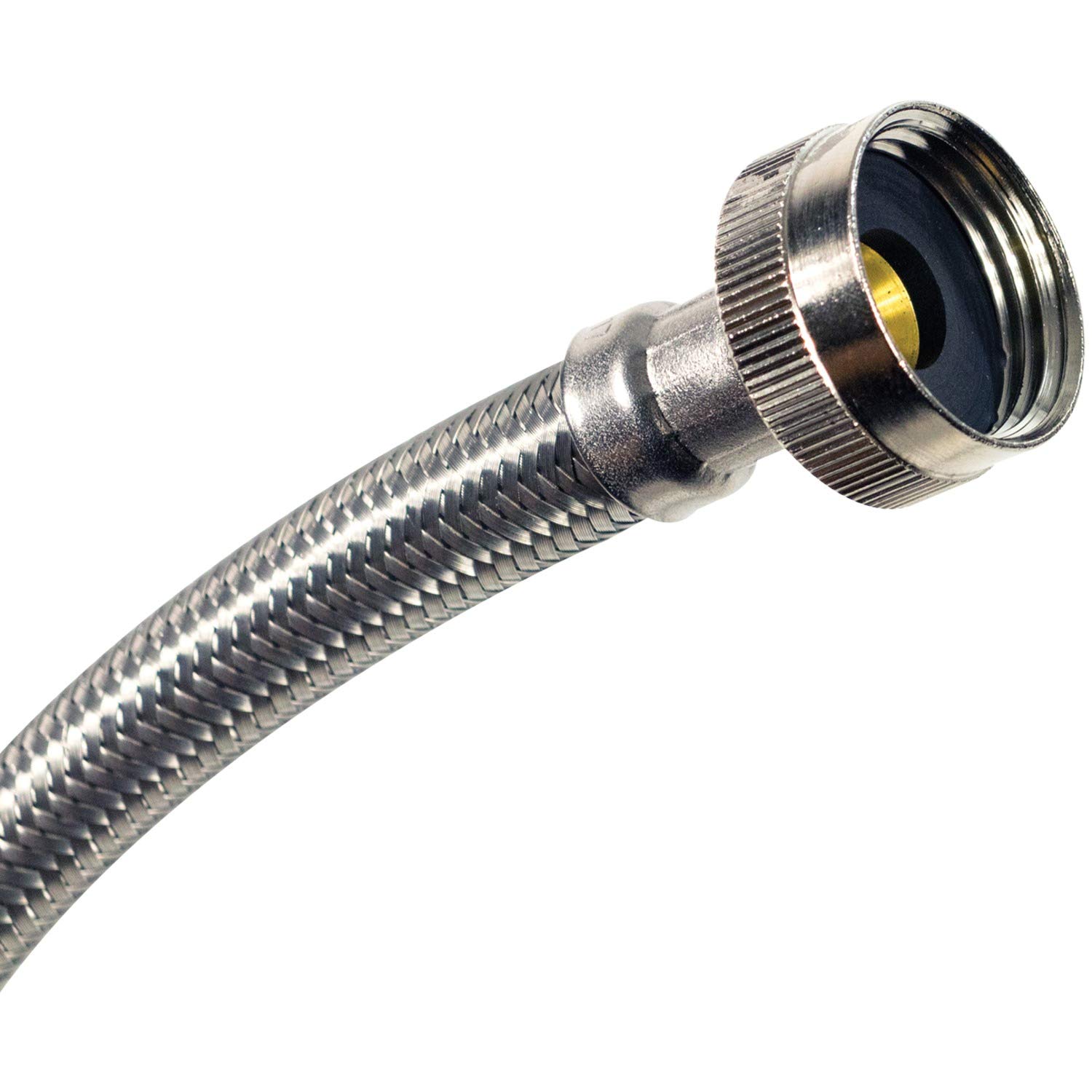 Certified Appliance Accessories WI12SSFM 12-Inch Braided Stainless Steel Water Inlet Hose for Washing Machines & Dishwashers - Durable & Leak-Proof - Perfect for Home Laundry & Kitchen Use