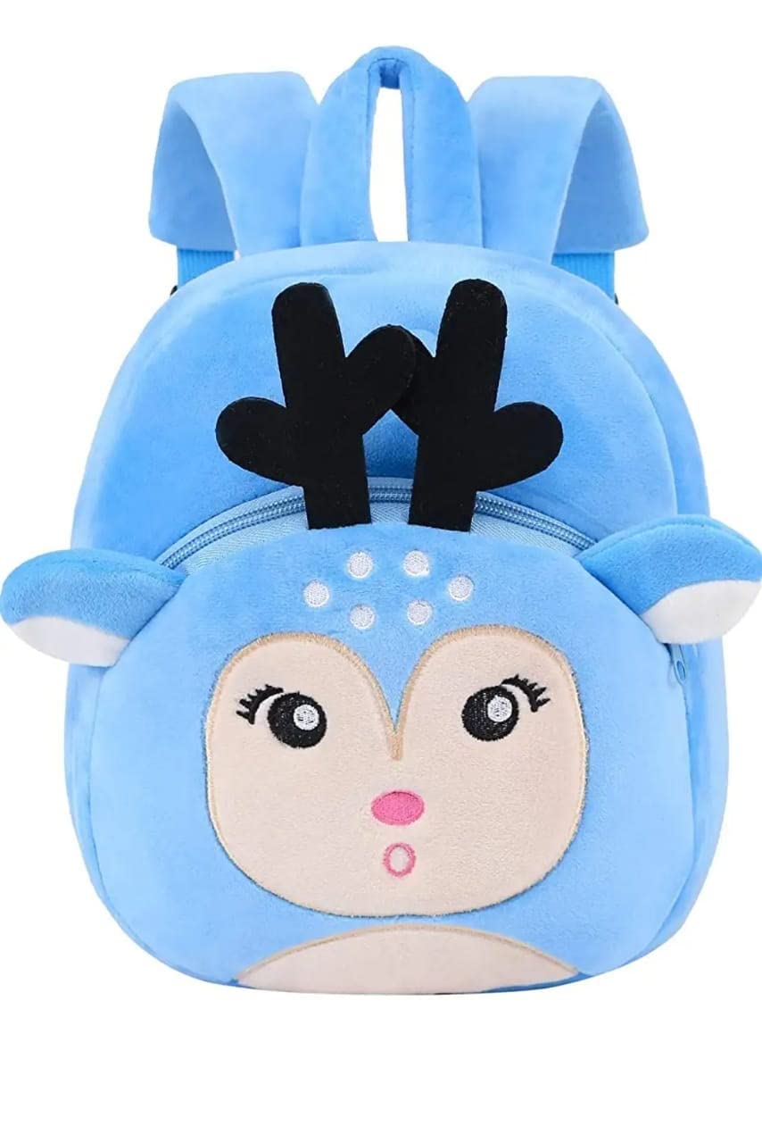 **JSRe Sky Deer Soft Plush Kids Backpack - Cute Cartoon School Bag for Boys & Girls (2-5 Years) - Perfect for Preschool, Daycare & Travel**