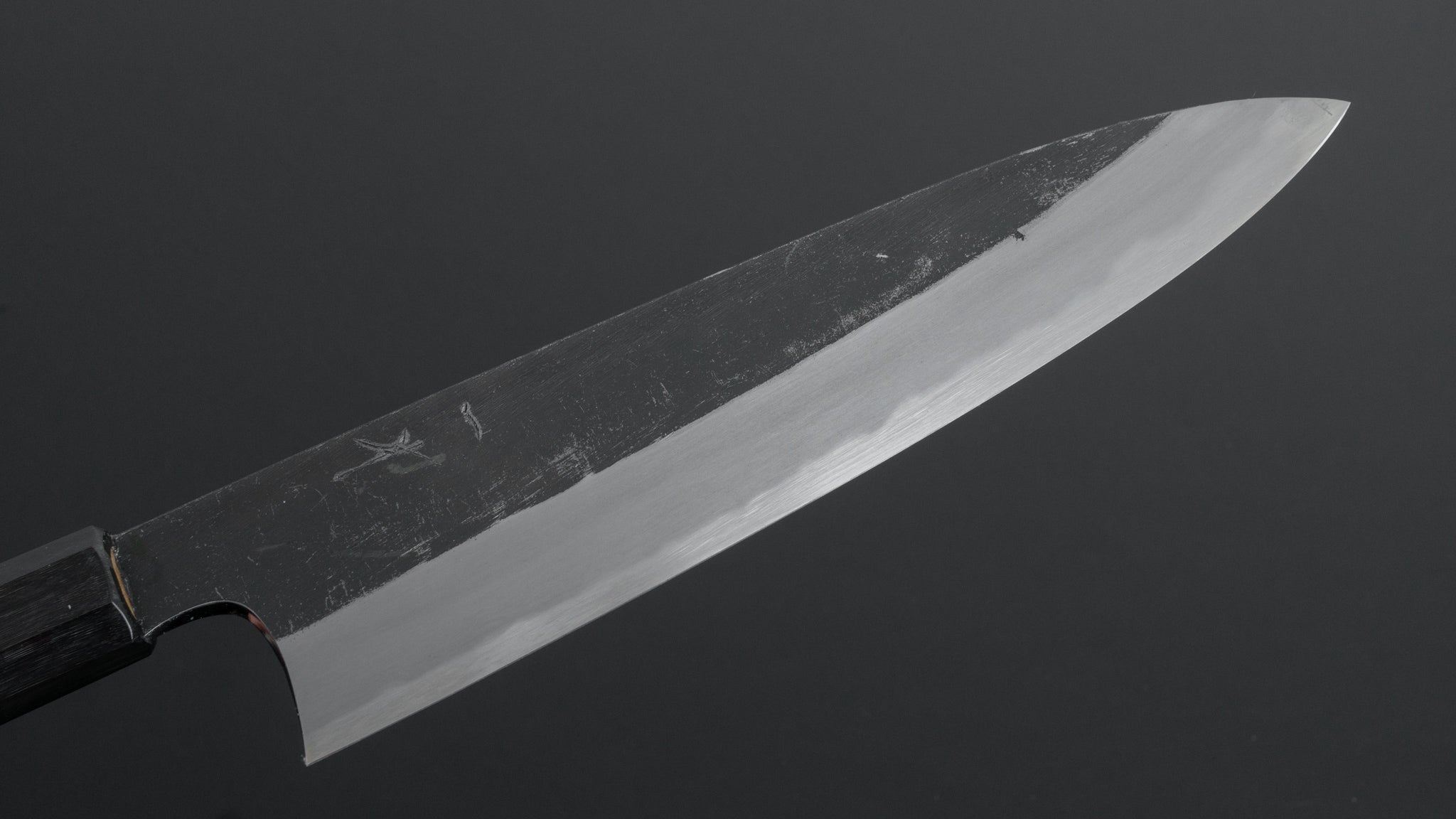 Hitohira Togashi White #2 Kurouchi Gyuto 210mm Japanese Chef Knife with Ho Wood Handle - Professional Kitchen Knife for Slicing, Dicing & Meat Cutting