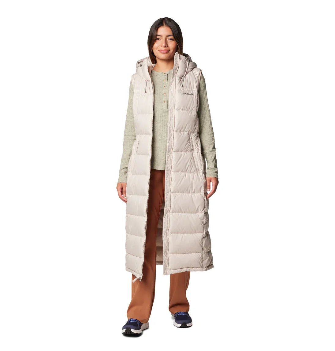 Columbia Pike Lake™ Women's Long Vest - Lightweight Water-Resistant Outdoor Jacket for Hiking, Camping & Travel