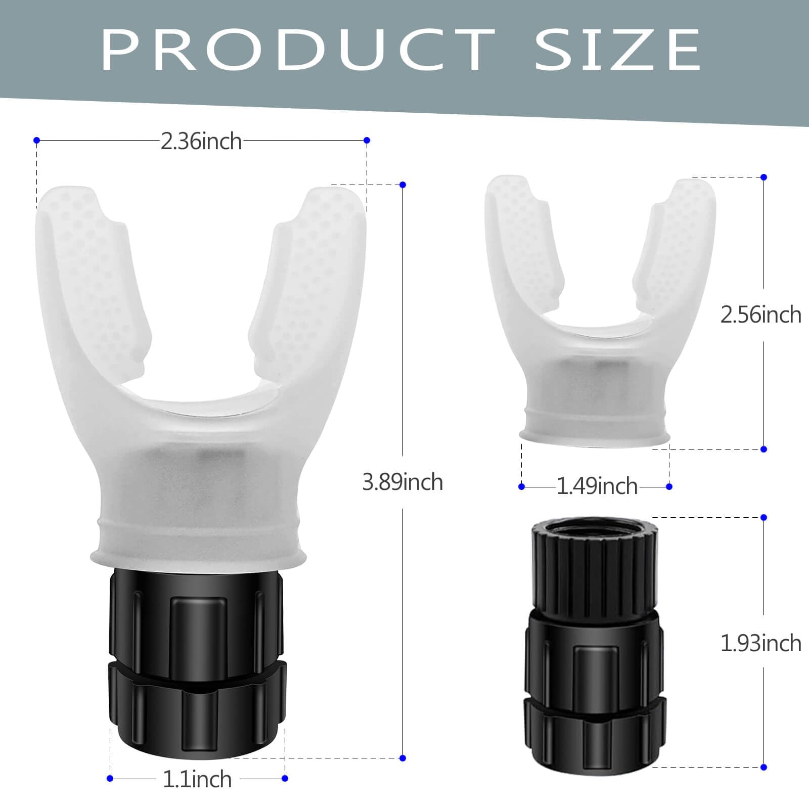 Portable Breathing Exercise Device - Adjustable Resistance Trainer for Oral & Muscle Strengthening | The Breather Respiratory Muscle Trainer | Easy to Clean (White) | Ideal for COPD, Asthma Recovery & Fitness Training