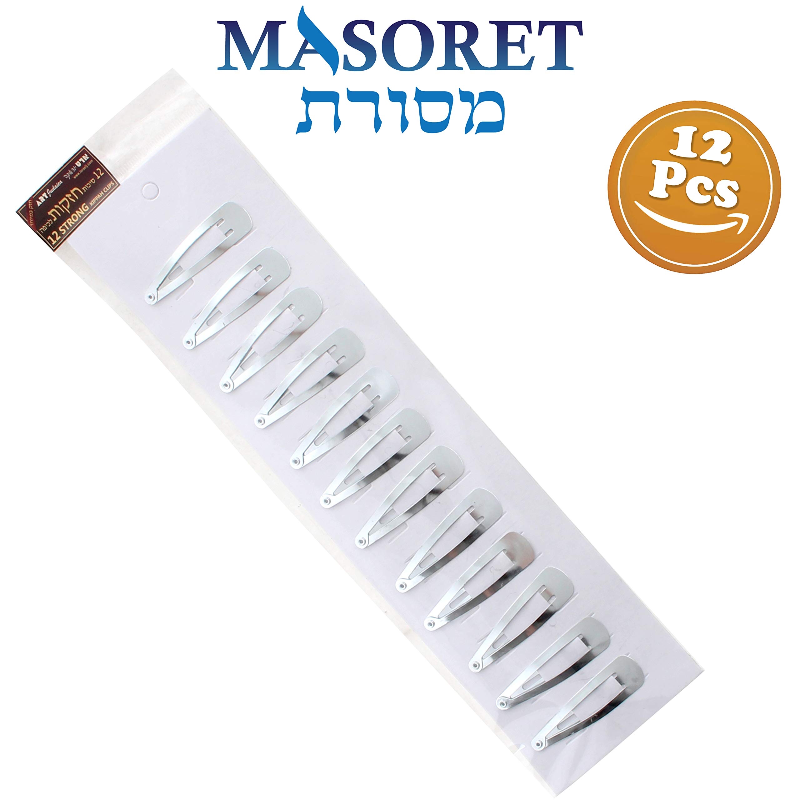 Silver Metal Hair Clips for Kippah/Yarmulke - 144pcs - Secure Hat Accessories for Jewish Ceremonies