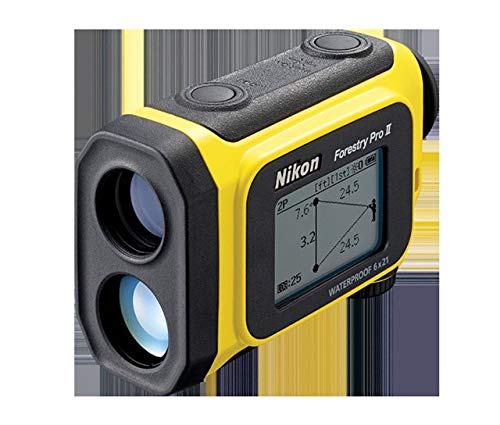 Nikon Forestry Pro II Laser Rangefinder Kit - Professional Laser Distance Measurer with Lens Pen, Retractable Lanyard & Extra Batteries (5-Piece Bundle) - Perfect for Hunting, Golf, Construction and Outdoor Activities